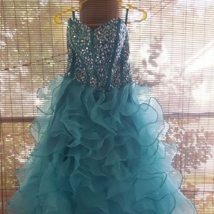 Sequenced Turquoise Dress